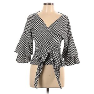 Like New Woman’s 3/4 Sleeve Blouse, Size L, 97% Cotton, 3% Spandex, 35”C, 23”L